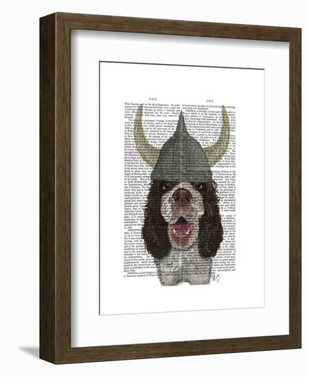 Springer Spaniel Viking-Fab Funky-Framed Art Print