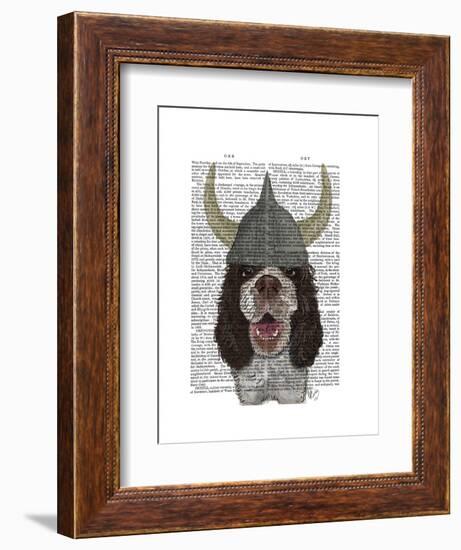 Springer Spaniel Viking-Fab Funky-Framed Art Print