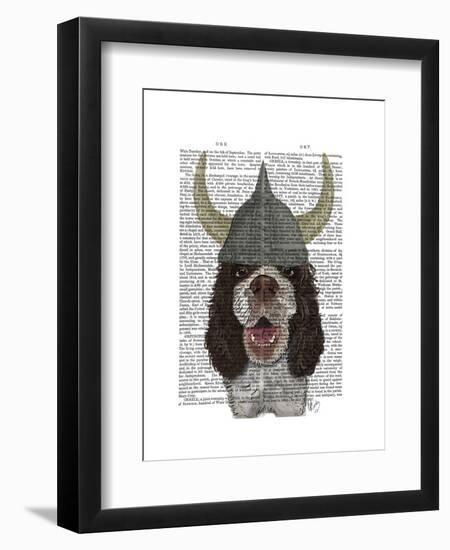 Springer Spaniel Viking-Fab Funky-Framed Art Print