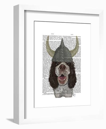 Springer Spaniel Viking-Fab Funky-Framed Art Print