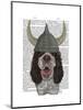 Springer Spaniel Viking-Fab Funky-Mounted Art Print