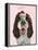 Springer Spaniel with Cupcake-Fab Funky-Framed Stretched Canvas