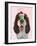 Springer Spaniel with Cupcake-Fab Funky-Framed Art Print