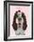 Springer Spaniel with Cupcake-Fab Funky-Framed Art Print