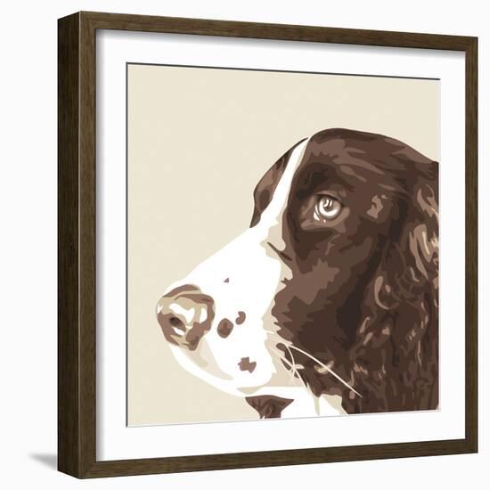 Springer Spaniel-Emily Burrowes-Framed Giclee Print