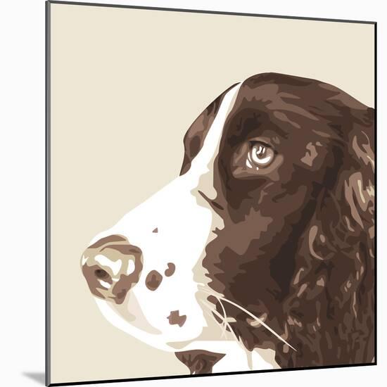 Springer Spaniel-Emily Burrowes-Mounted Giclee Print