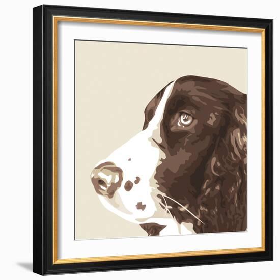 Springer Spaniel-Emily Burrowes-Framed Giclee Print