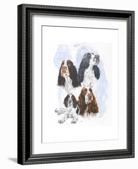 Springer Spaniel-Barbara Keith-Framed Giclee Print