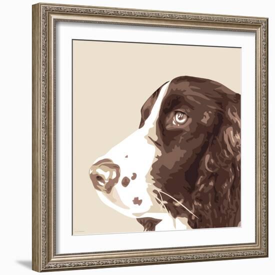 Springer Spaniel-Emily Burrowes-Framed Art Print