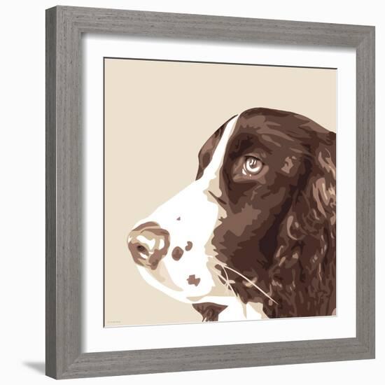 Springer Spaniel-Emily Burrowes-Framed Art Print