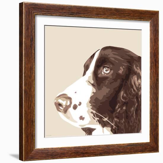 Springer Spaniel-Emily Burrowes-Framed Art Print