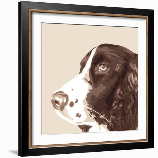 Springer Spaniel-Emily Burrowes-Framed Art Print