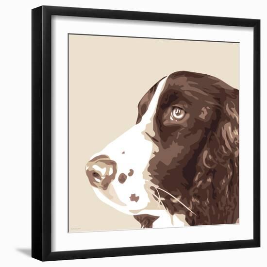 Springer Spaniel-Emily Burrowes-Framed Art Print