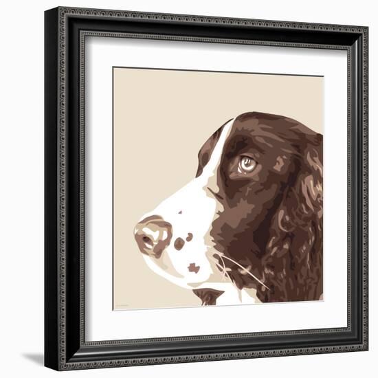 Springer Spaniel-Emily Burrowes-Framed Art Print