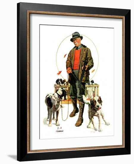 "Springer Spaniels,"November 1, 1930-J.F. Kernan-Framed Giclee Print