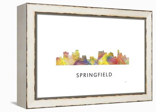 Springfield Illinois Skyline-Marlene Watson-Framed Premier Image Canvas