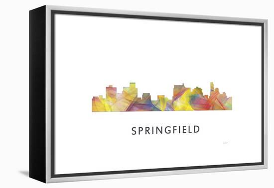 Springfield Illinois Skyline-Marlene Watson-Framed Premier Image Canvas