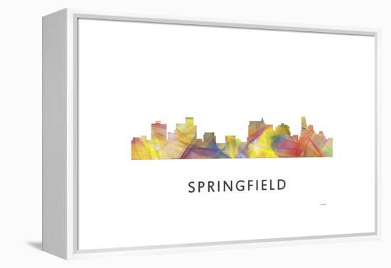 Springfield Illinois Skyline-Marlene Watson-Framed Premier Image Canvas