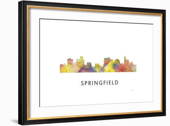 Springfield Illinois Skyline-Marlene Watson-Framed Giclee Print