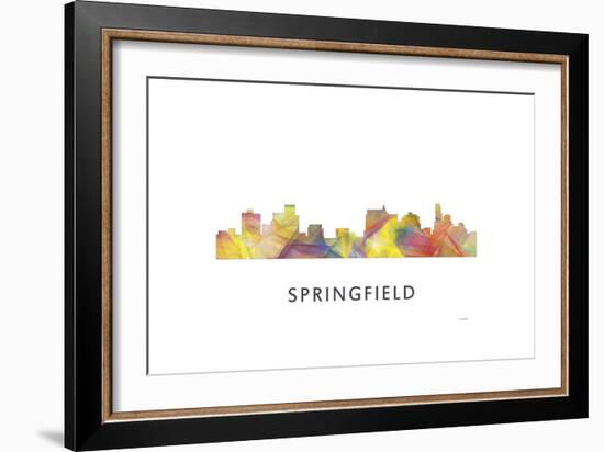 Springfield Illinois Skyline-Marlene Watson-Framed Giclee Print