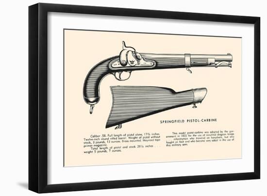 Springfield Pistol-Carbine-null-Framed Art Print