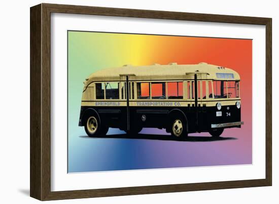 Springfield Transportation Company Bus-null-Framed Art Print