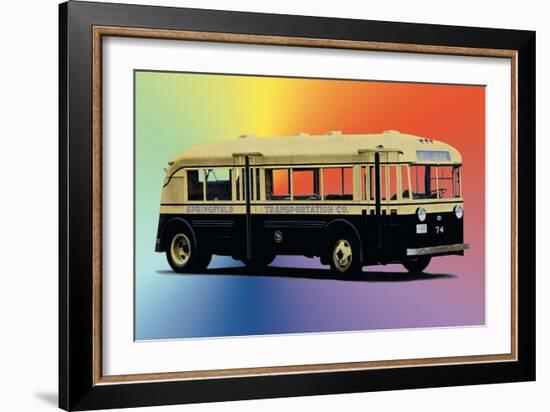 Springfield Transportation Company Bus-null-Framed Art Print