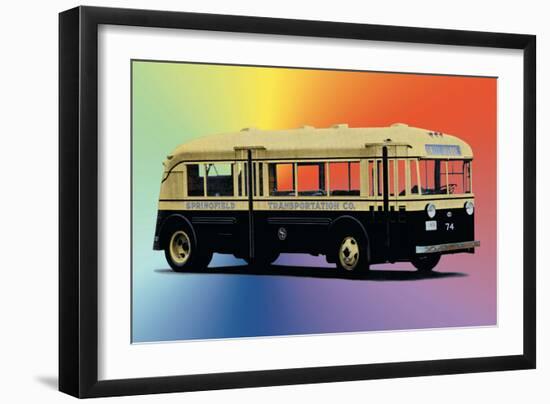 Springfield Transportation Company Bus-null-Framed Art Print