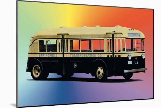 Springfield Transportation Company Bus-null-Mounted Art Print