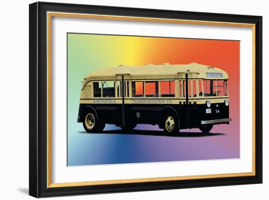 Springfield Transportation Company Bus-null-Framed Art Print