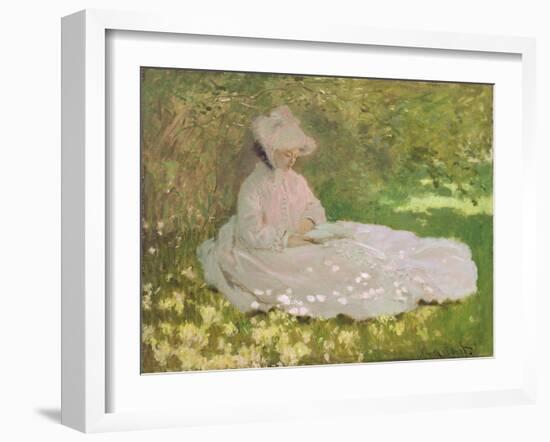 Springtime, 1872-Claude Monet-Framed Giclee Print