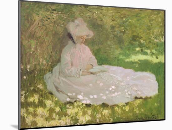 Springtime, 1872-Claude Monet-Mounted Giclee Print