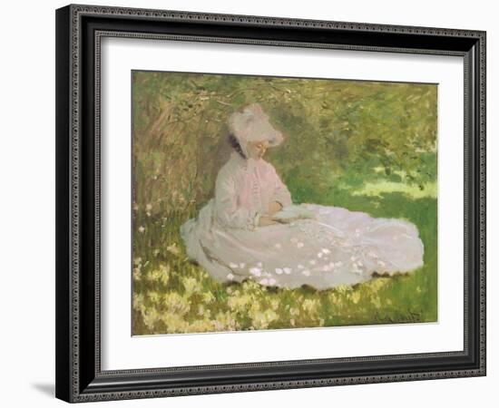 Springtime, 1872-Claude Monet-Framed Giclee Print