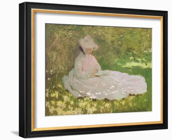 Springtime, 1872-Claude Monet-Framed Giclee Print