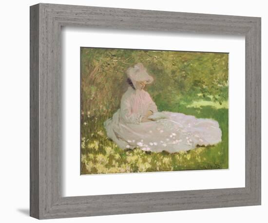 Springtime, 1872-Claude Monet-Framed Giclee Print