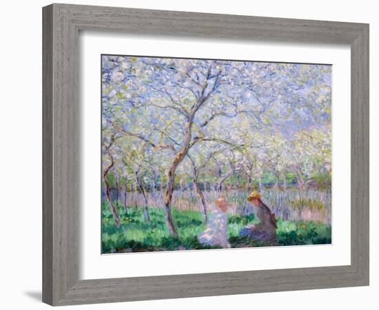 Springtime, 1886-Claude Monet-Framed Giclee Print