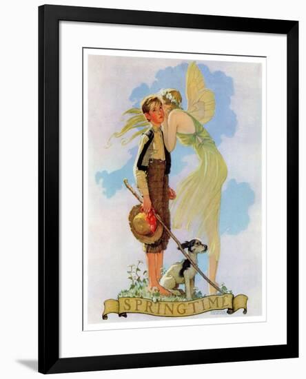 "Springtime, 1933", April 8,1933-Norman Rockwell-Framed Giclee Print