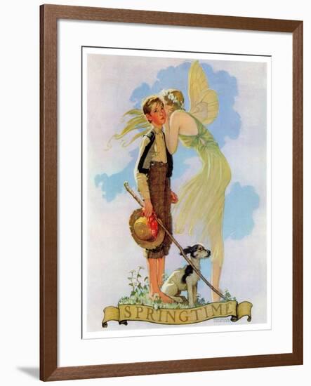 "Springtime, 1933", April 8,1933-Norman Rockwell-Framed Giclee Print