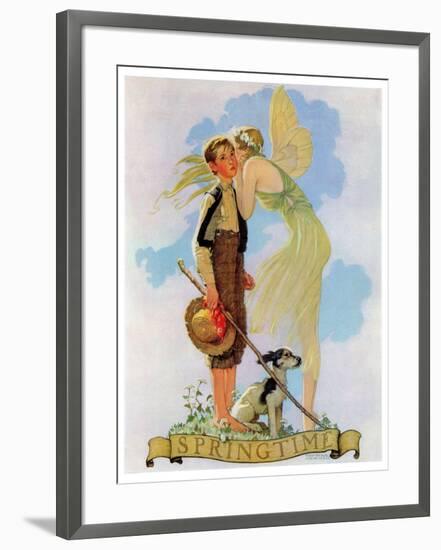 "Springtime, 1933", April 8,1933-Norman Rockwell-Framed Giclee Print