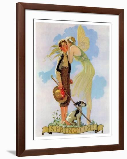 "Springtime, 1933", April 8,1933-Norman Rockwell-Framed Giclee Print