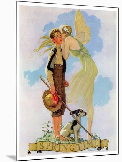 "Springtime, 1933", April 8,1933-Norman Rockwell-Mounted Giclee Print