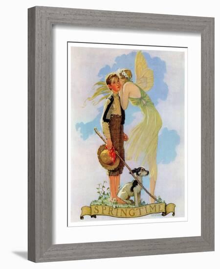 "Springtime, 1933", April 8,1933-Norman Rockwell-Framed Giclee Print