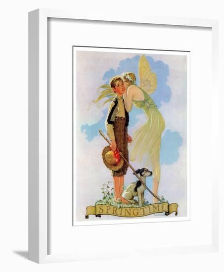 "Springtime, 1933", April 8,1933-Norman Rockwell-Framed Giclee Print