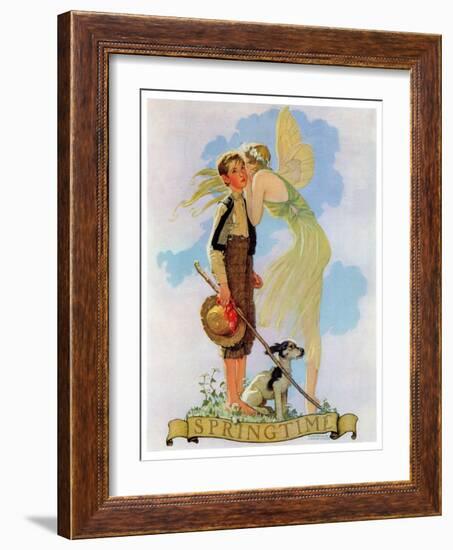 "Springtime, 1933", April 8,1933-Norman Rockwell-Framed Giclee Print