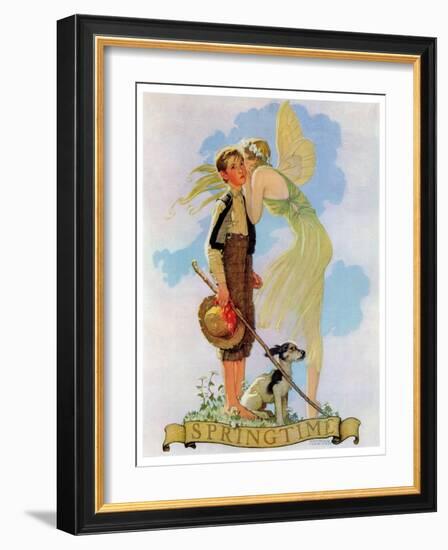 "Springtime, 1933", April 8,1933-Norman Rockwell-Framed Giclee Print