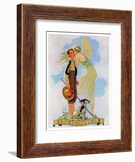 "Springtime, 1933", April 8,1933-Norman Rockwell-Framed Giclee Print