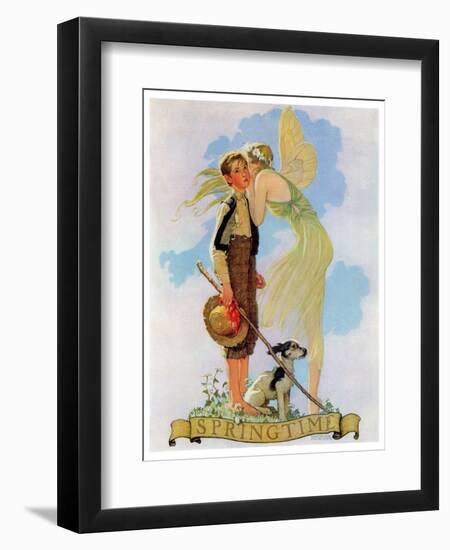 "Springtime, 1933", April 8,1933-Norman Rockwell-Framed Giclee Print