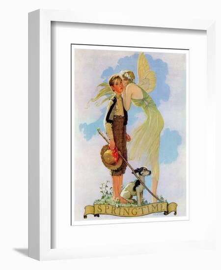 "Springtime, 1933", April 8,1933-Norman Rockwell-Framed Giclee Print