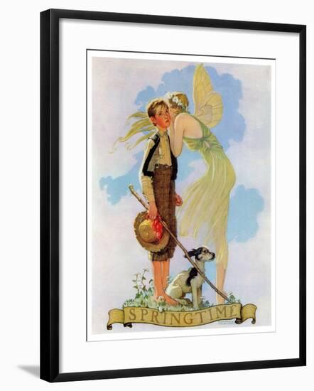 "Springtime, 1933", April 8,1933-Norman Rockwell-Framed Giclee Print