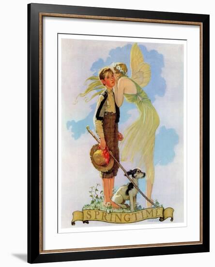 "Springtime, 1933", April 8,1933-Norman Rockwell-Framed Giclee Print